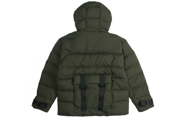 Пуховик adidas originals Utility Duck Down Winter Jacket Green, зеленый — фото 2