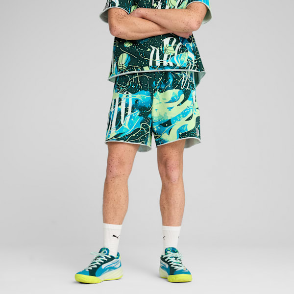 

Мужские баскетбольные шорты Hoop Dreamz Puma, зеленый