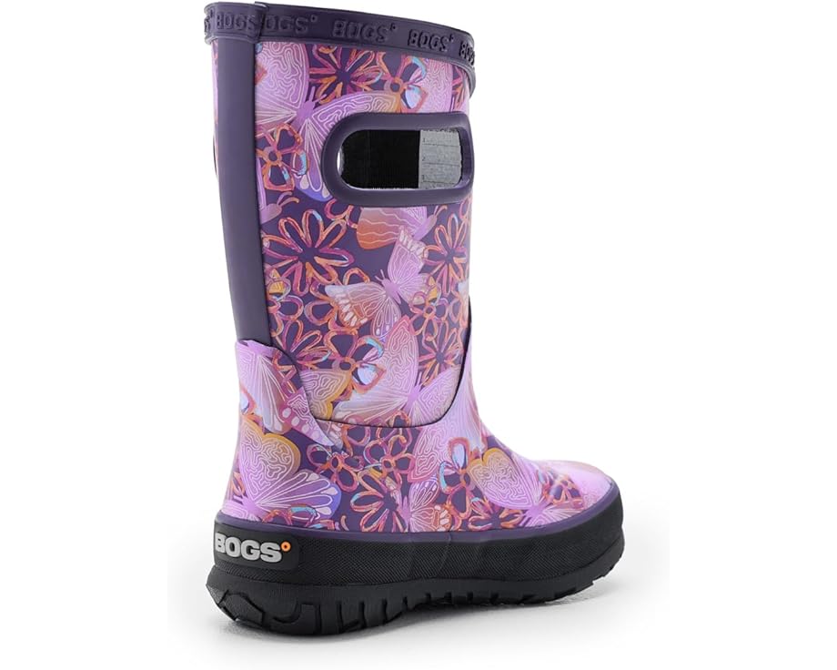 Детские резиновые сапоги Bogs Kids Rainboot Solar Butterfly (Little Kid/Big Kid), Purple Multi — фото 3