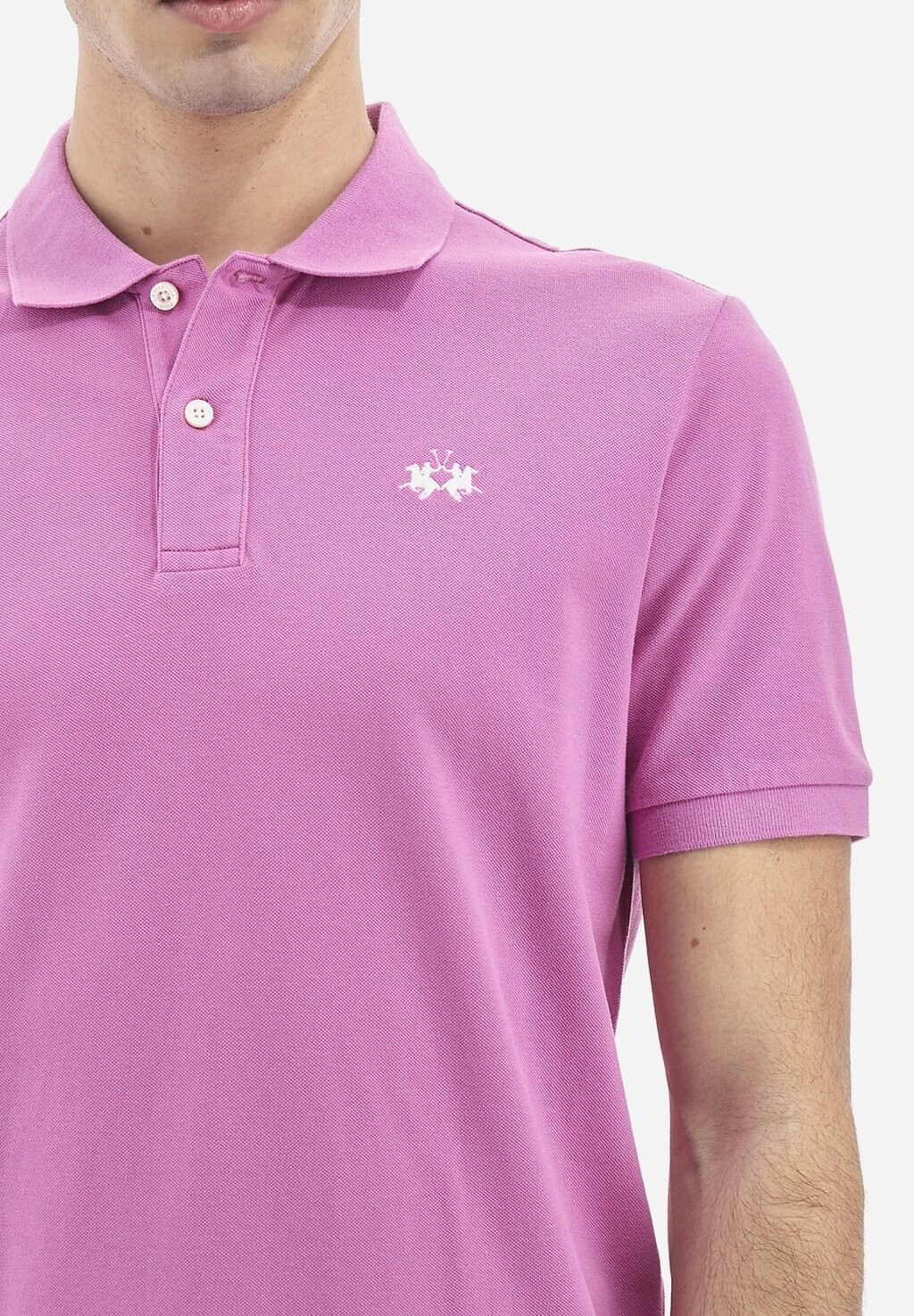 

Рубашка поло SHORT-SLEEVED POLO SHIRT La Martina, сиреневый