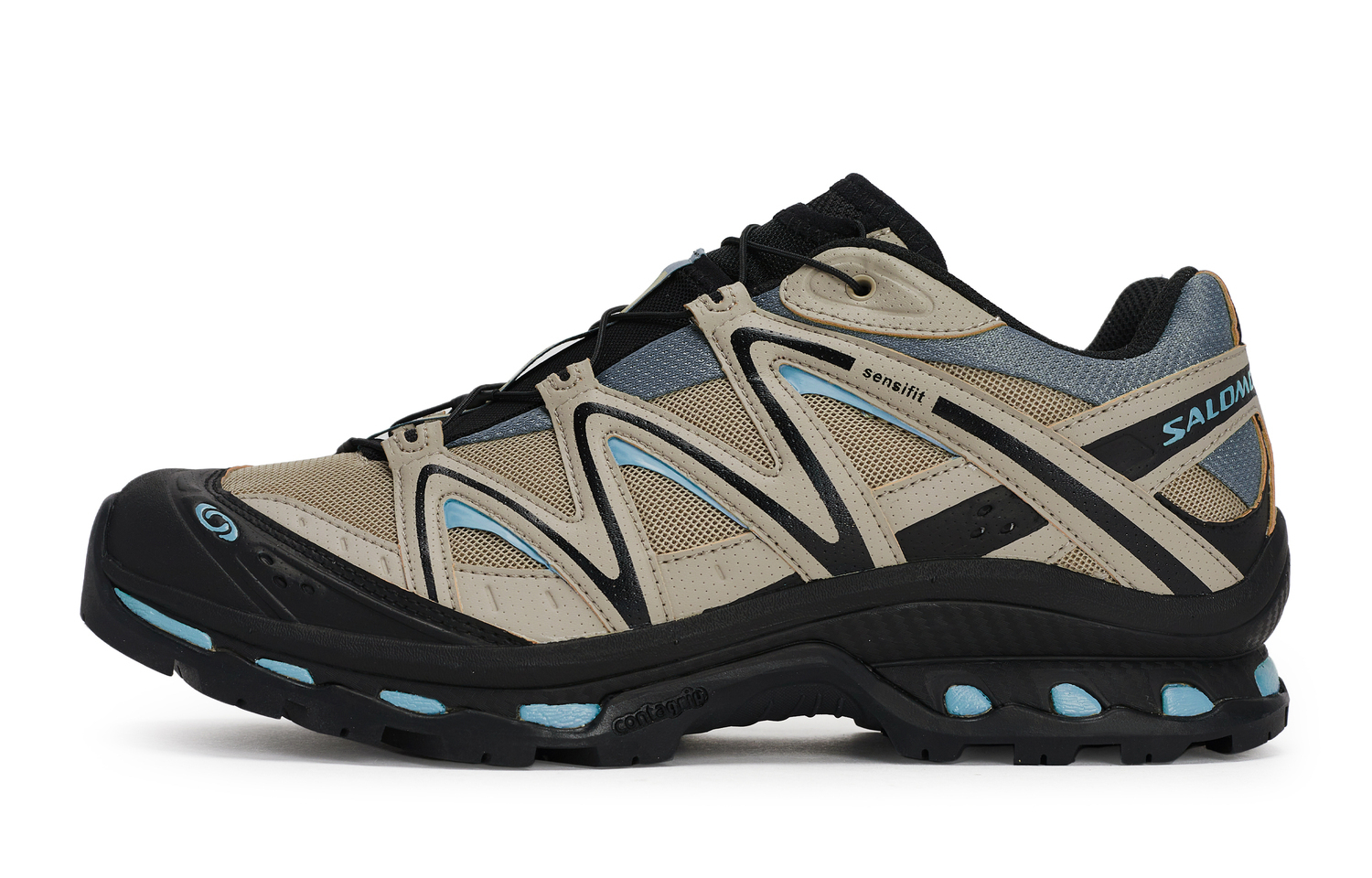 SALOMON XT Quest Уличные Кроссовки Унисекс Лоу-топ Синий - Хаки, Черный, Синий, цвет Khaki, Black, Blue — фото 2