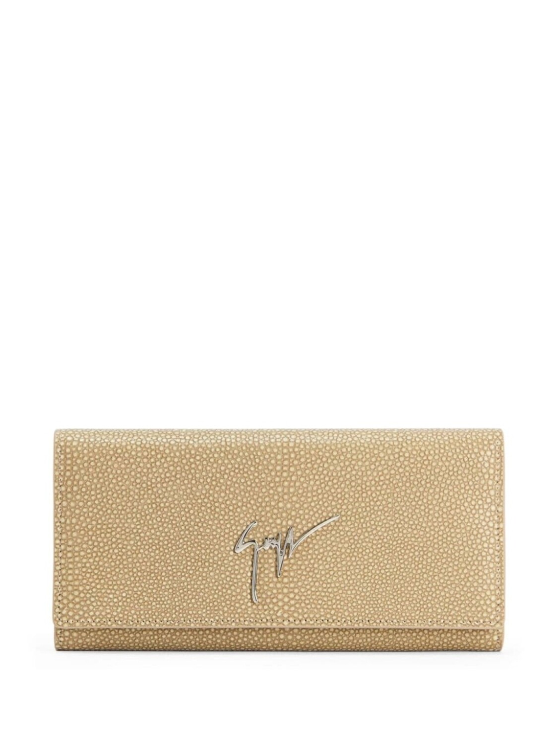 

Giuseppe Zanotti Selene logo-plaque leather wallet, нейтральный цвет