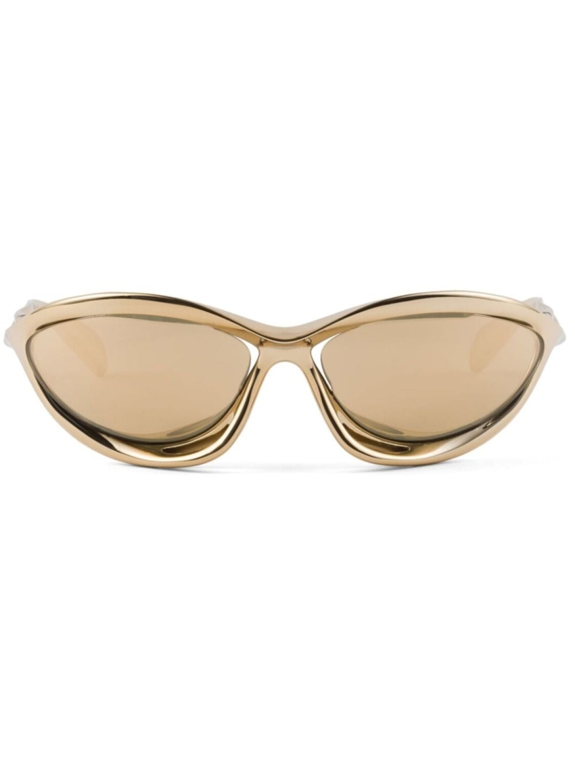 

Prada Eyewear солнцезащитные очки Morph в оправе «кошачий глаз», золотистый