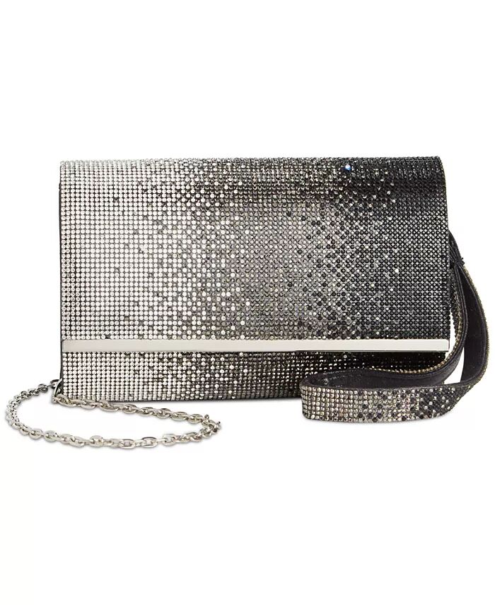 

Клатч Caitlinn Mini Crystal Ombre Crossbody I.N.C. International Concepts, серебряный