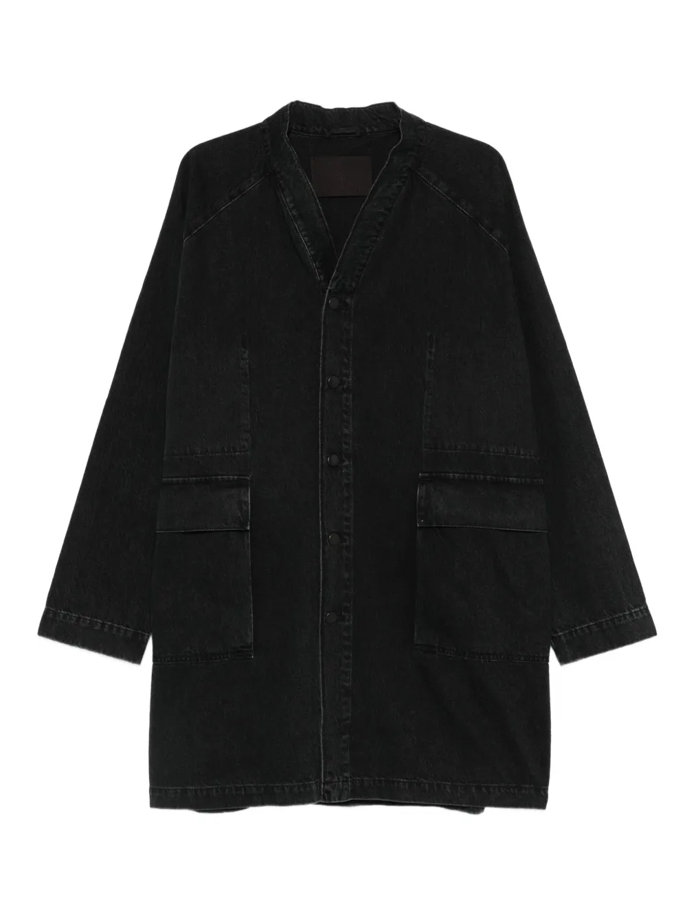 

Джинсовое пальто с рукавами реглан Nomen Nescio, черный