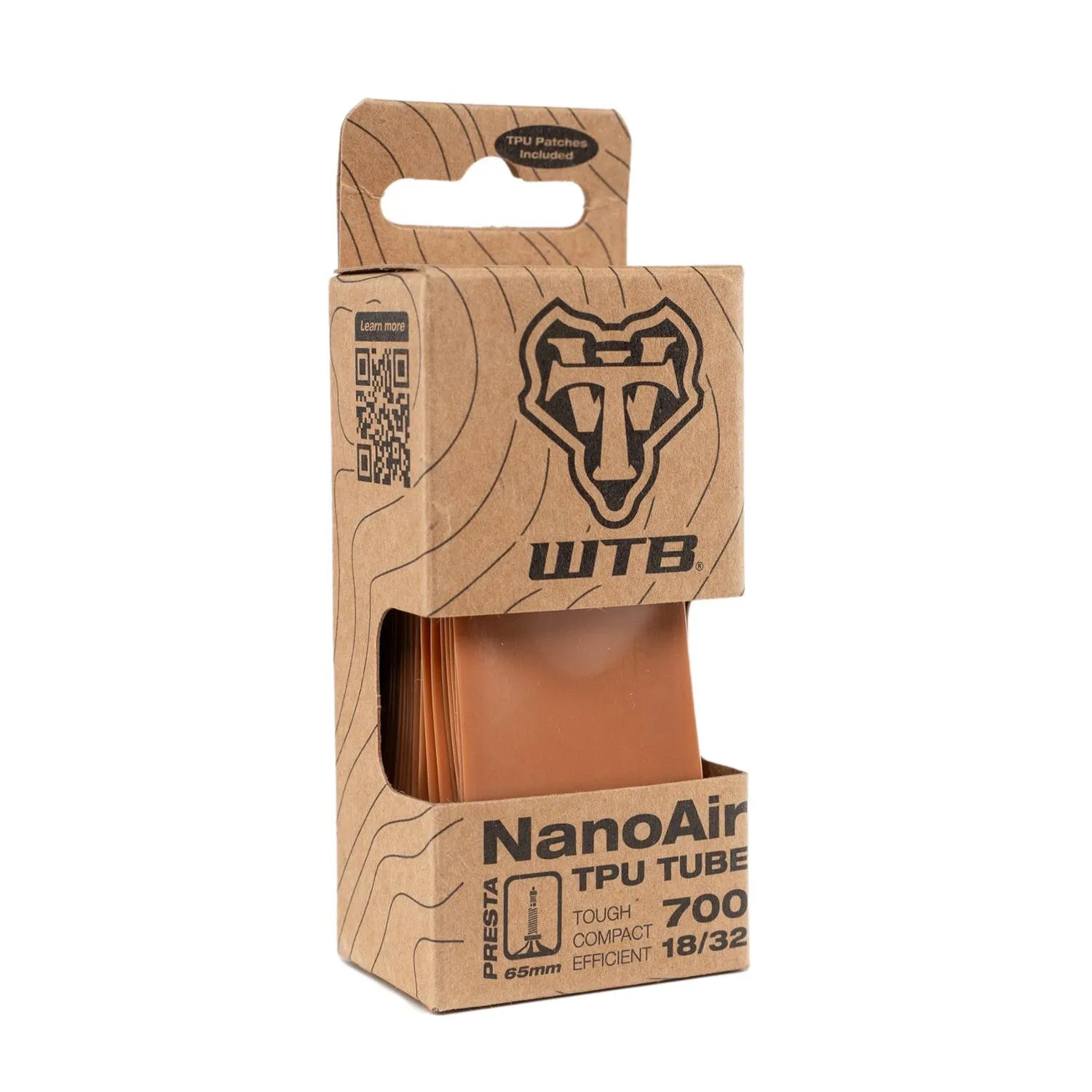 

Наноавтопокрышка TPU с клапаном Presta 65 мм - 700c x 18-32 WTB, Tan