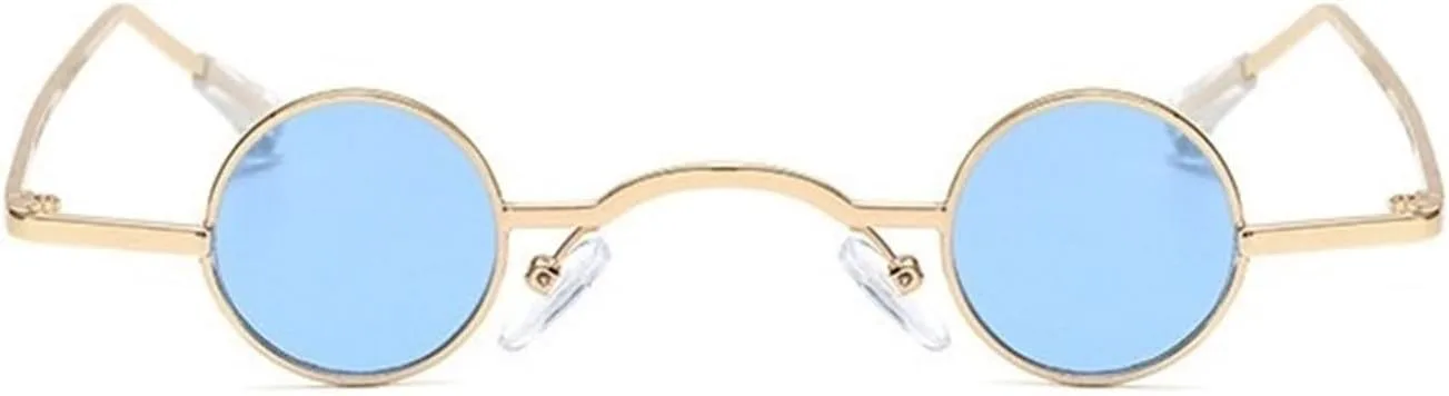 

Солнцезащитные очки в круглой оправе для мужчин и женщин, маленькая оправа, для занятий спортом на открытом воздухе и для поездок на работу Generic, Blue