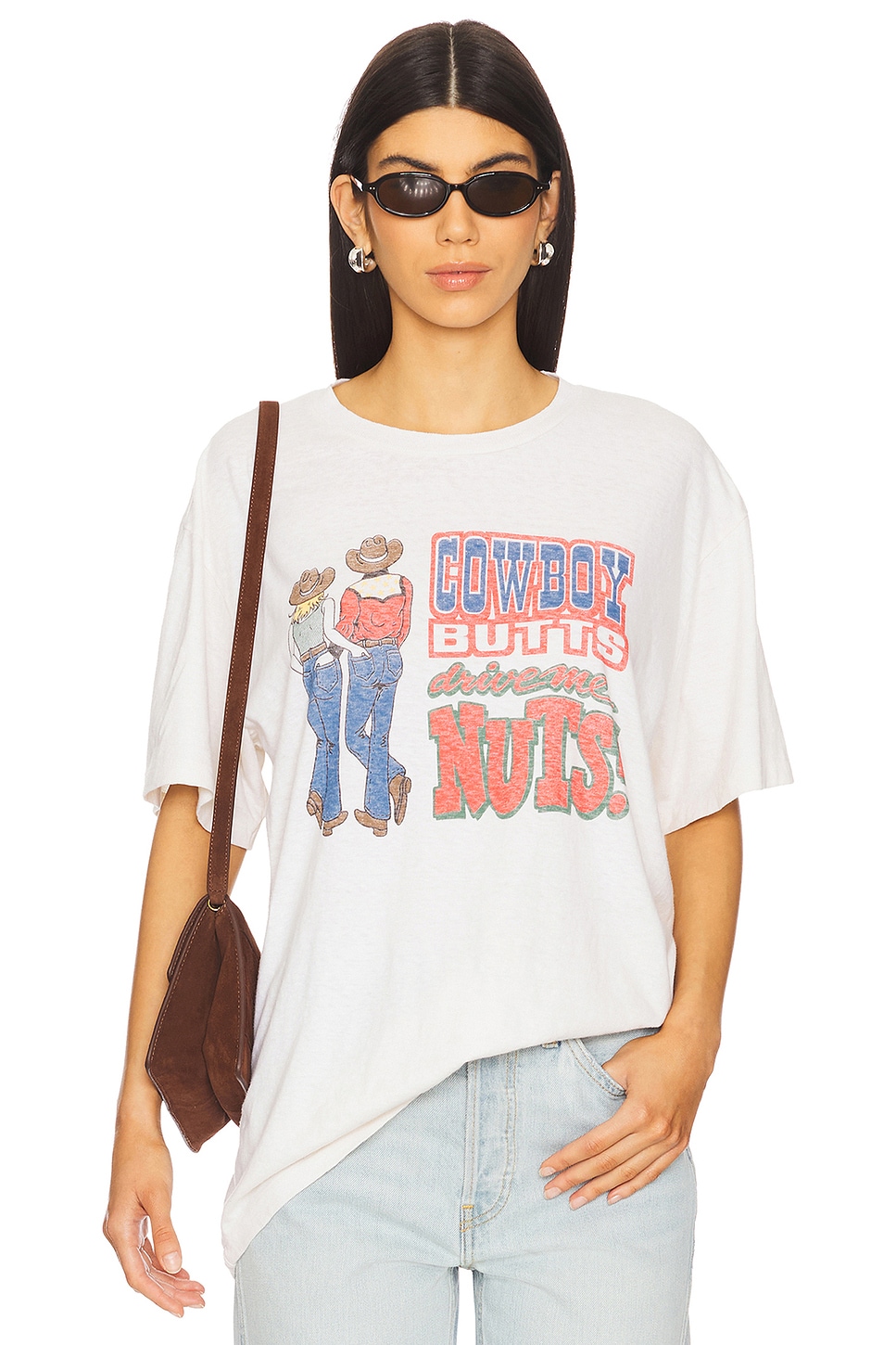 

Футболка "Ковбойские попки" для мальчика от Re/Done, vintage white