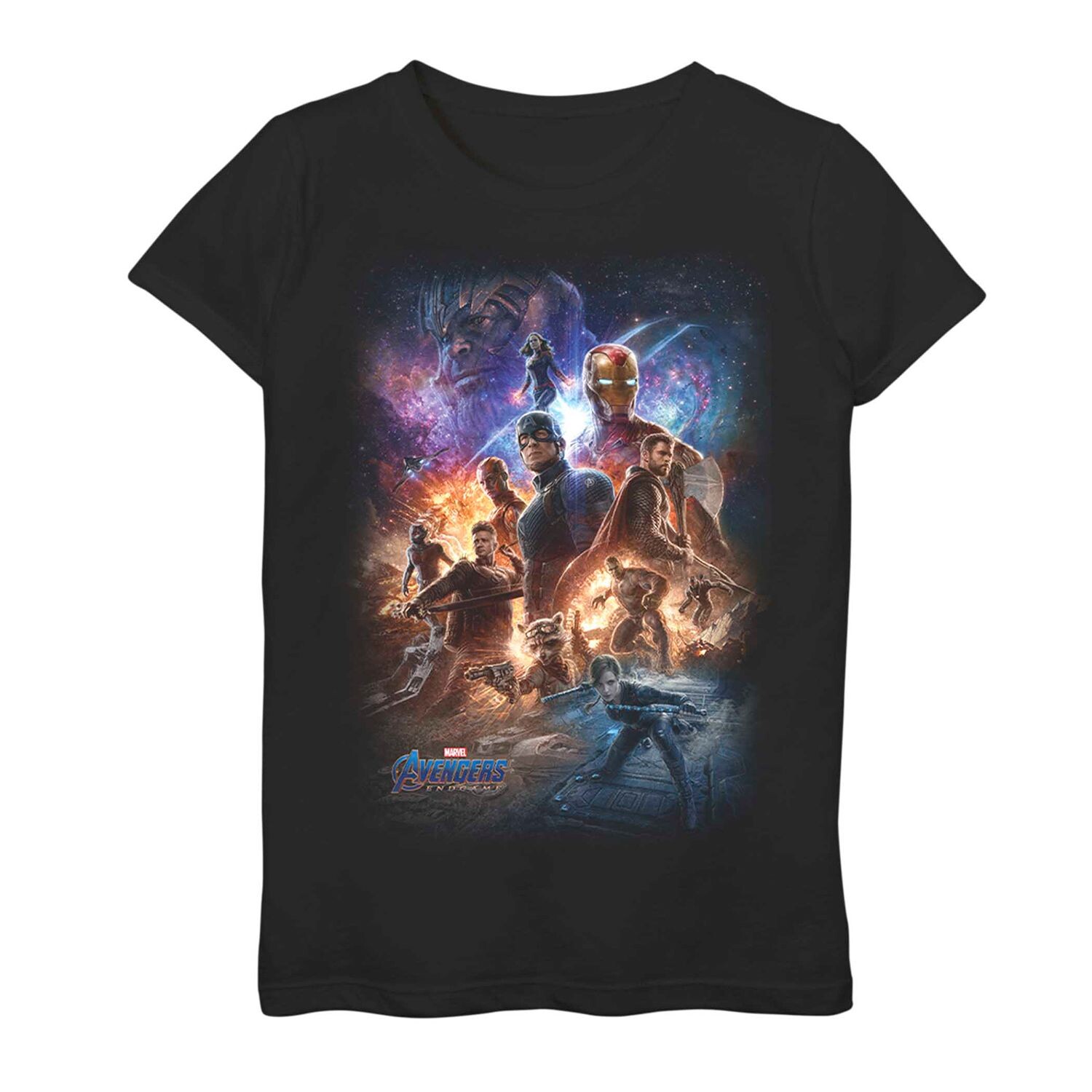 

Футболка с космическим плакатом для девочек 7–16 лет Marvel Avengers Endgame Licensed Character