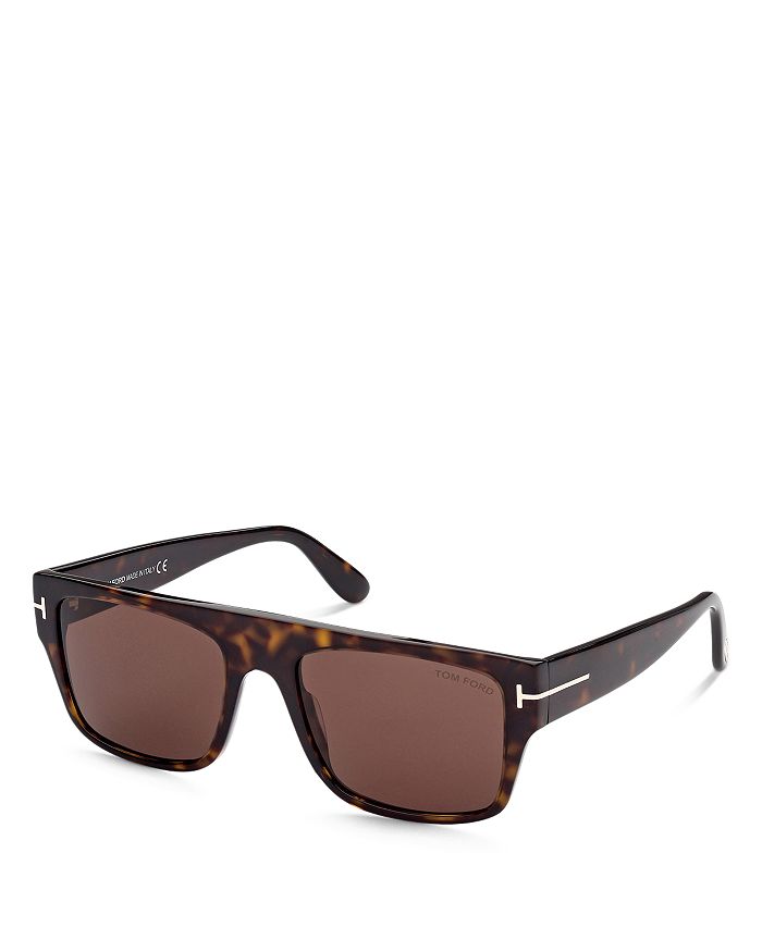 

Мужские солнцезащитные очки Dunning Rectangular, 55 мм Tom Ford, коричневый