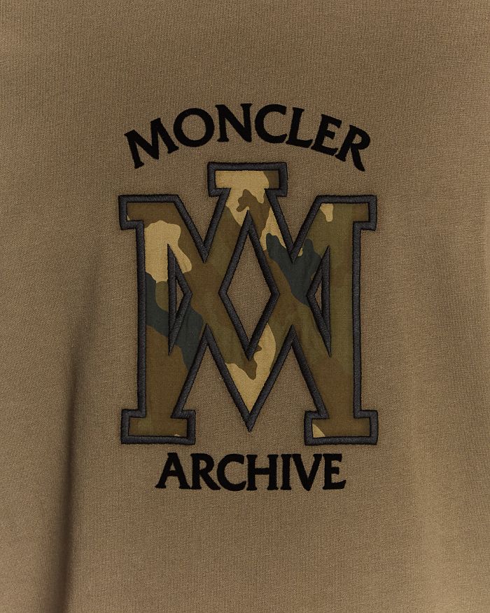 Футболка с коротким рукавом и принтом логотипа Moncler, зеленый — фото 4