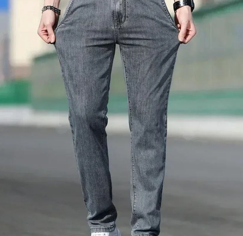 Джинсы свободные Straight Leg, Blue — фото 2