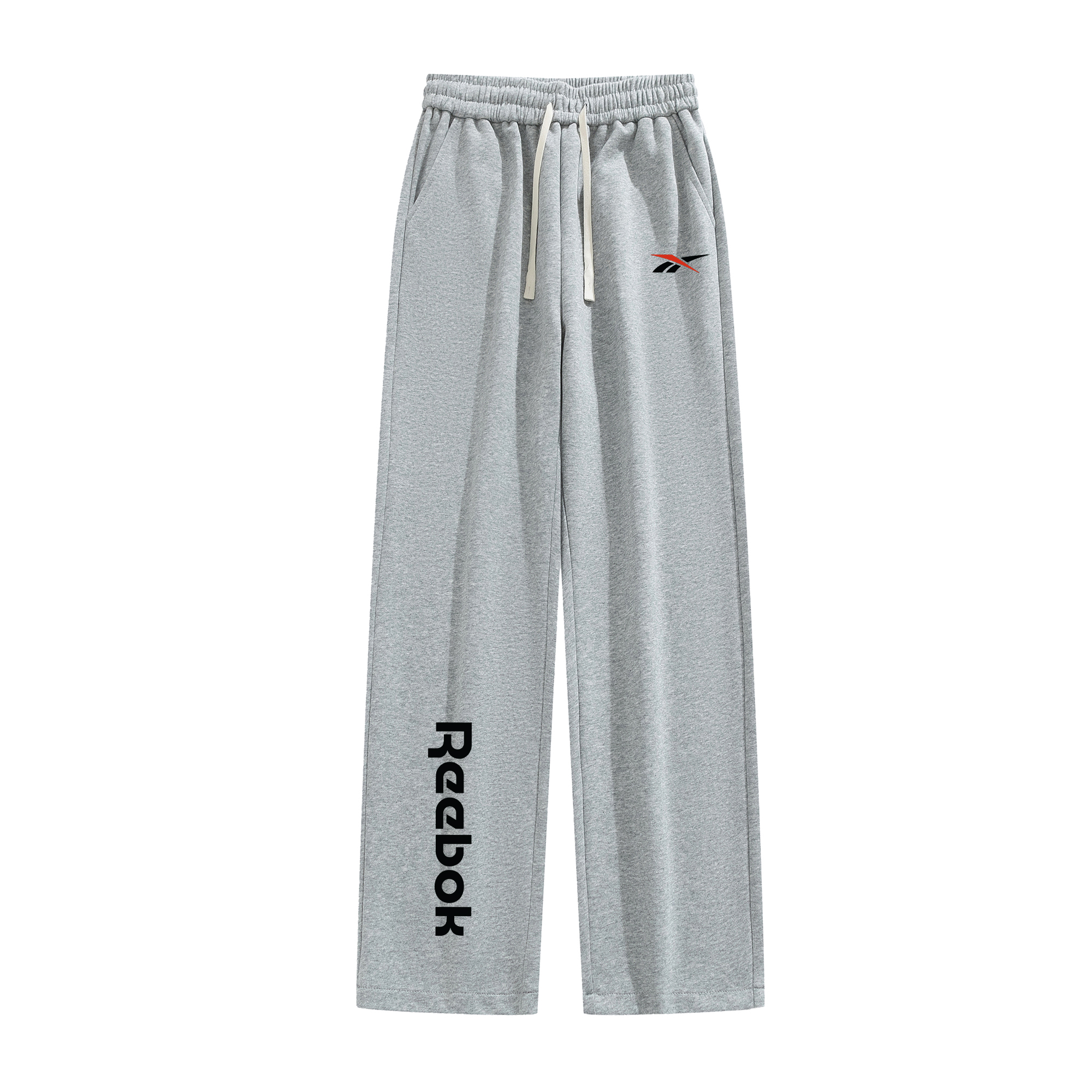 

Повседневные брюки Unisex Moderate Wide Leg Reebok, светло-серый