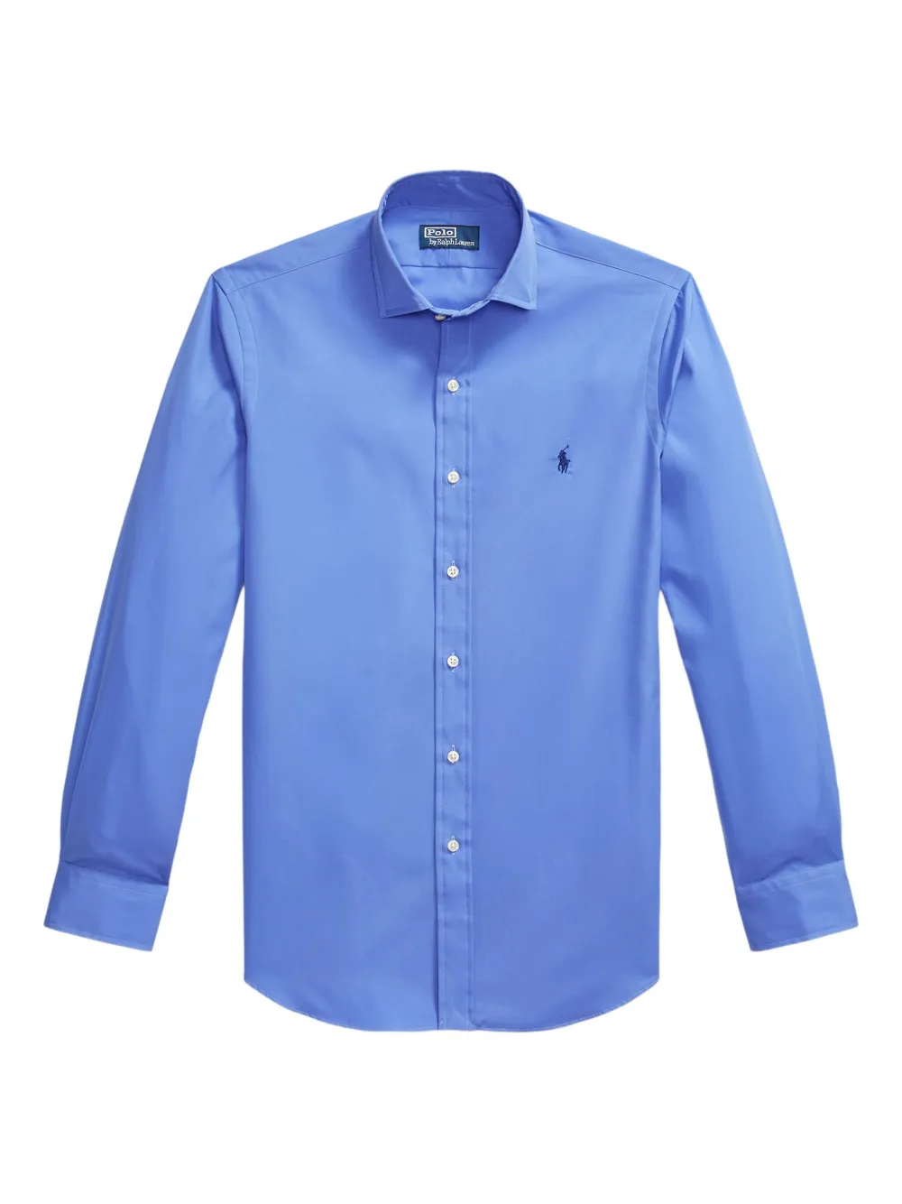 

Рубашка с вышитым логотипом POLO RALPH LAUREN, синий