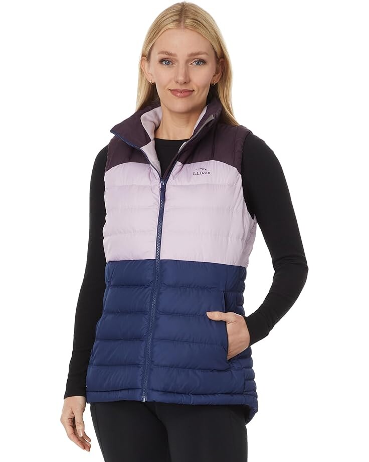 

Утепленный жилет L.L.Bean Down Vest Color-Block, цвет Eggplant/Lavender Ice