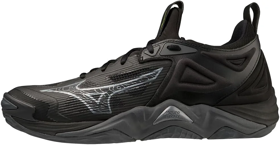 Мужские волейбольные кроссовки Mizuno Wave Momentum 3, черный/серый — фото 2