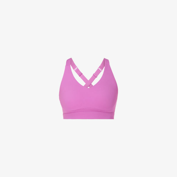 

Бюстгальтер Power Pulse с перекрещивающимися бретелями из эластичной ткани Sweaty Betty, розовый
