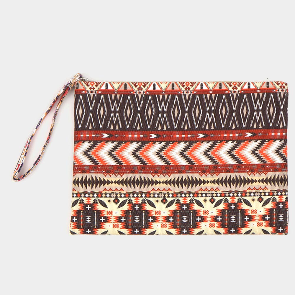 

Ацтекский клатч-кошелек FASHNZFAB, коричневый/оранжевый