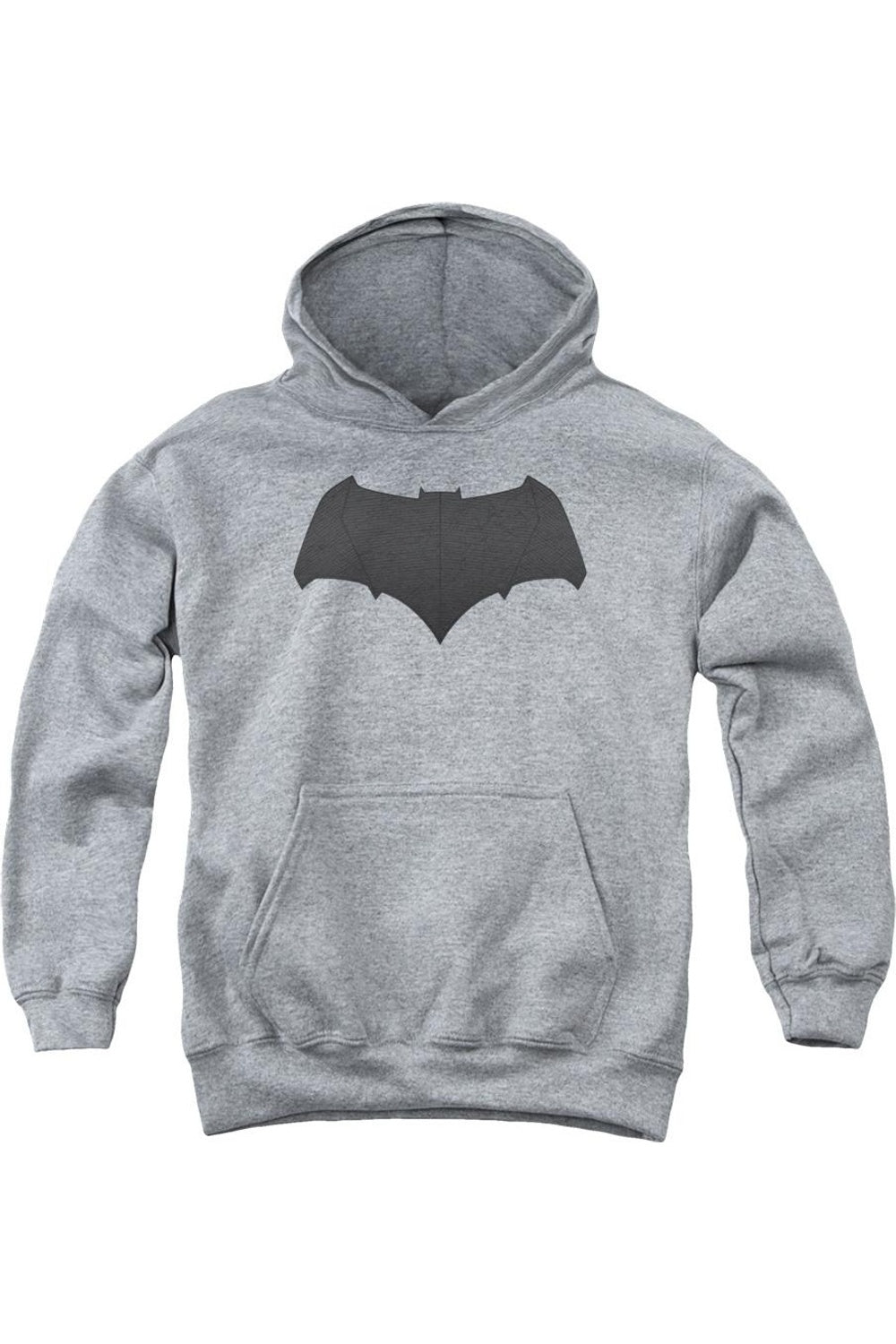 

Бэтмен против Супермена худи с логотипом Бэтмена для подростков Gildan, Athletic Heather