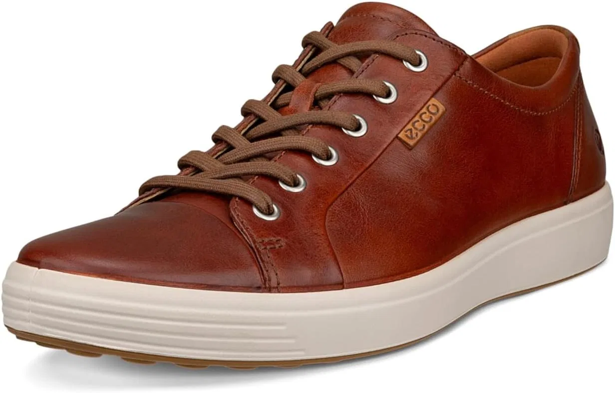 Мужские низкие кроссовки ECCO Soft 7, Cognac