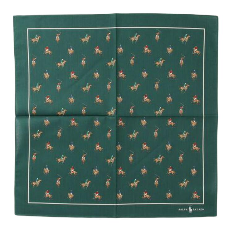 

Polo Ralph Lauren Шарф из хлопка и шелка унисекс Green