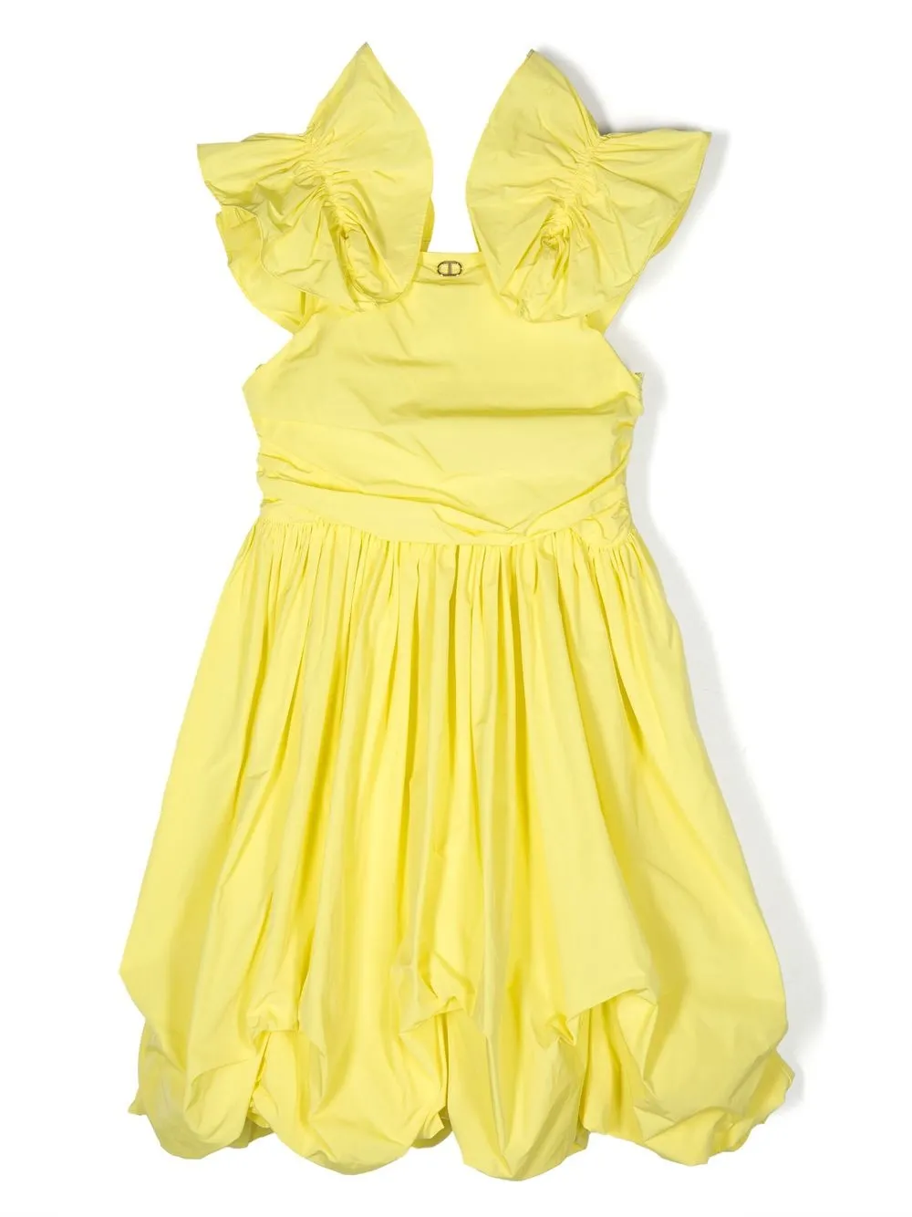 

Платье с оборками TWINSET Kids, желтый