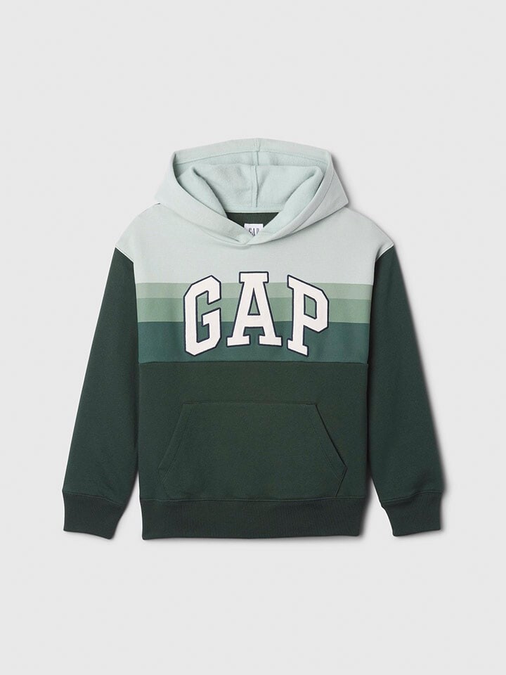 

Пуловер с капюшоном GAP Hoodie, зеленый