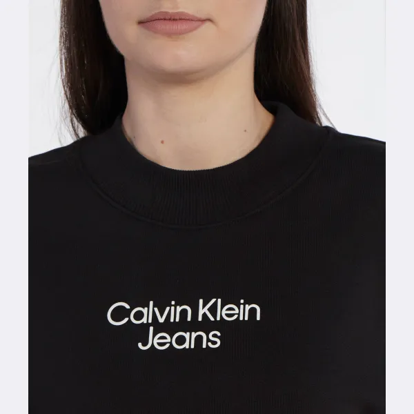 Толстовка Institution укороченного кроя со сборками Calvin Klein, черный — фото 4