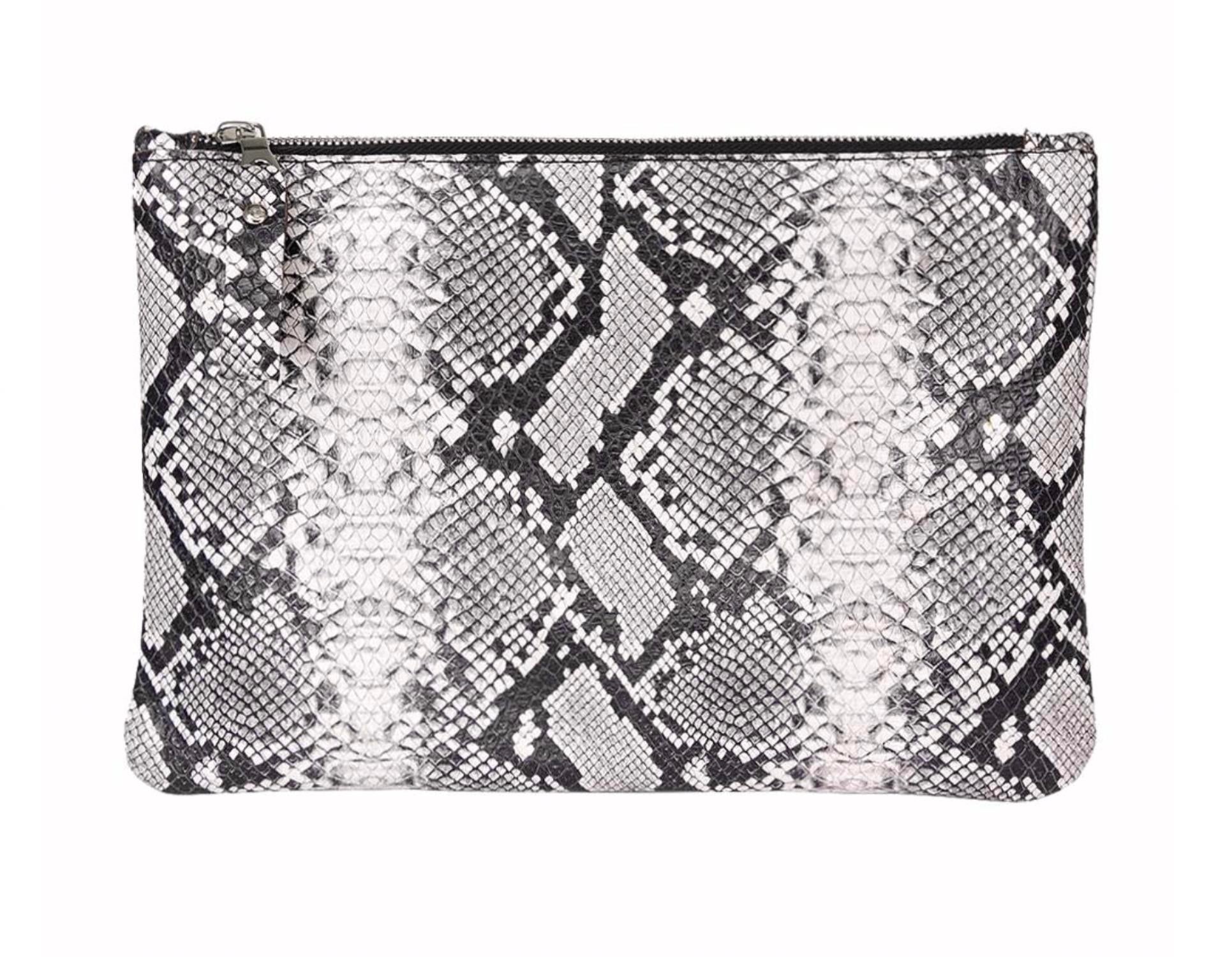 

Женский кожаный клатч из кожи питона Streets Ahead, Python