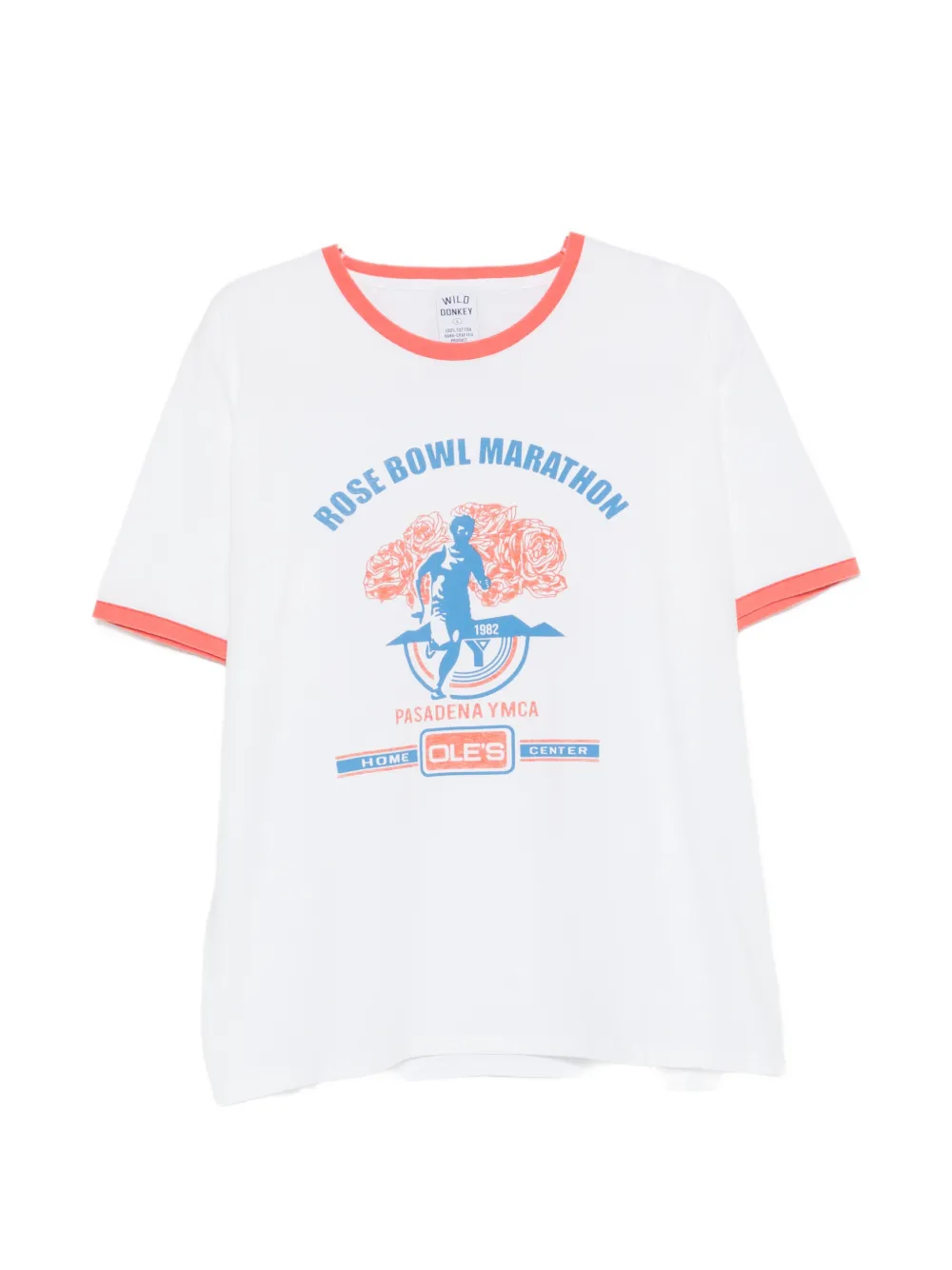 

Футболка с графическим принтом и круглым вырезом Wild Donkey, белый