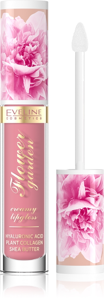 

Кремовый блеск для губ Flower Garden с гиалуроновой кислотой Eveline Cosmetics, atspalvis 01 delicate rose 4,5 мл
