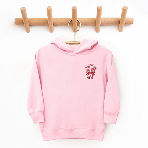 Толстовка с капюшоном для малышей с принтом в виде леденцов и бантов The Juniper Shop, Pink — фото 2