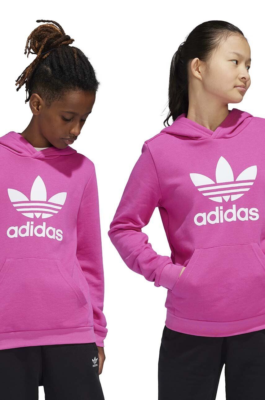 

Детская толстовка adidas Originals TREFOIL HOODIE, розовый