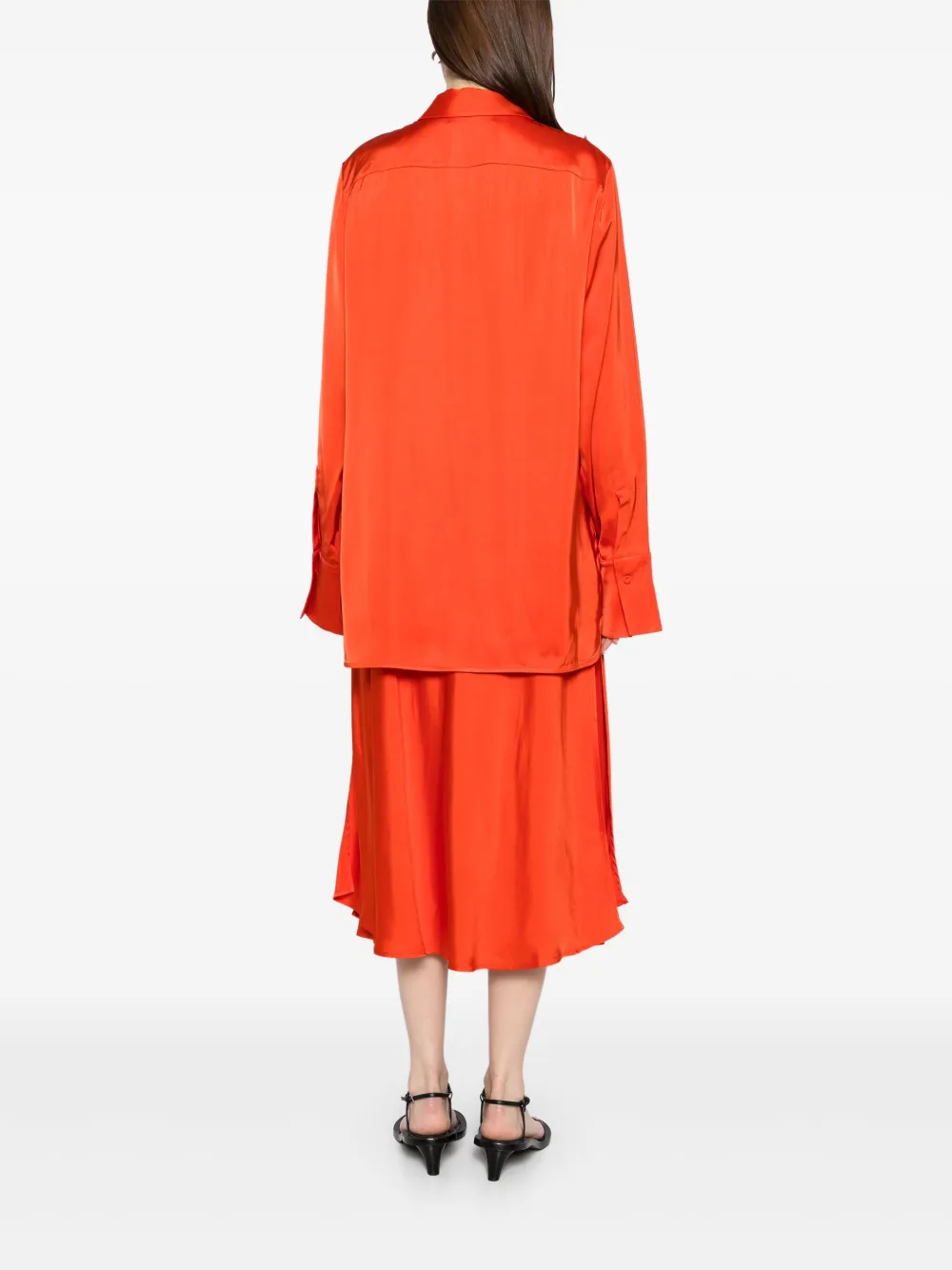Рубашка с длинными рукавами JIL SANDER, оранжевый — фото 4