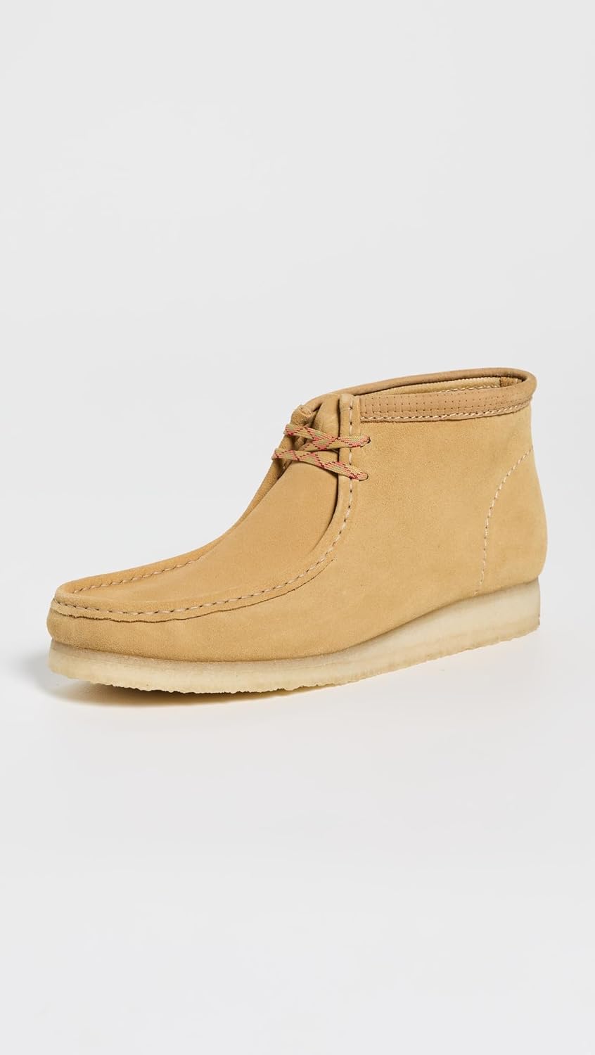 Мужские ботинки Clarks Somerset Collection Wallabee, Golden Tan Suede — фото 2