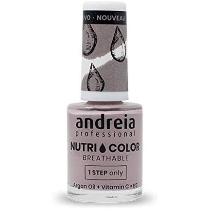 

Андрея Профессиональный дышащий лак для ногтей NutriColor Веганский дизайн ногтей своими руками без применения жестокости со стойким глянцевым покрытием Цвет NC6 Фиолетовый 10,5 мл Andreia