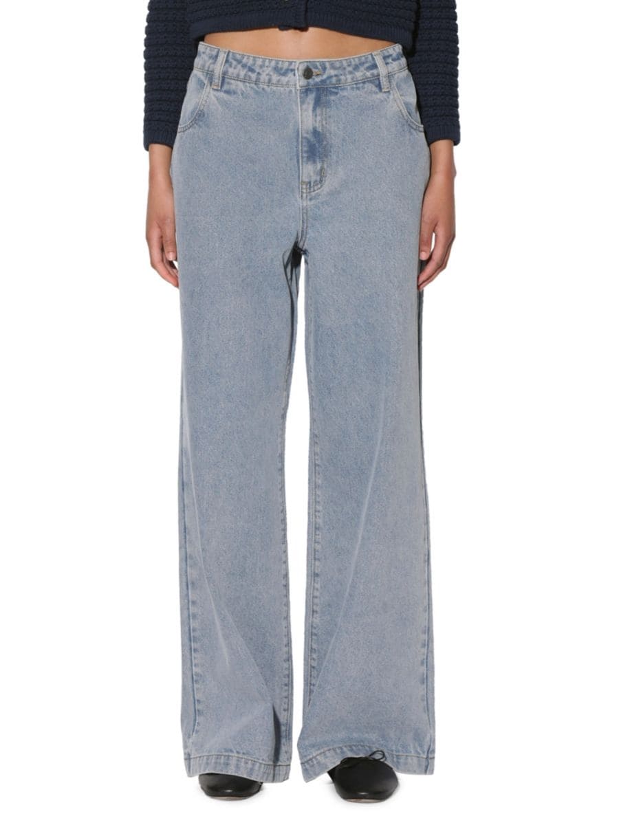 

Широкие джинсы Elena Denim Walter Baker, цвет Light Wash
