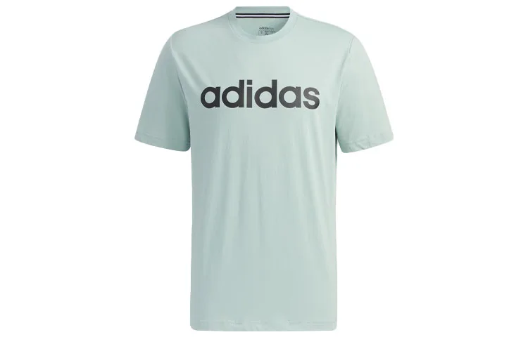 Adidas Neo Футболка мужская зеленая с круглым вырезом умеренно прямого кроя