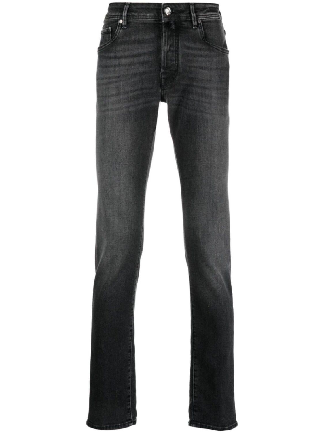 

Jacob Cohën mid-rise slim-cut jeans, серый