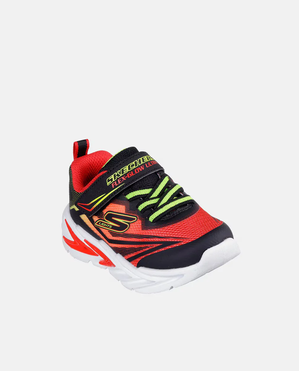 

Спортивные туфли для мальчика с подсветкой Skechers, красный
