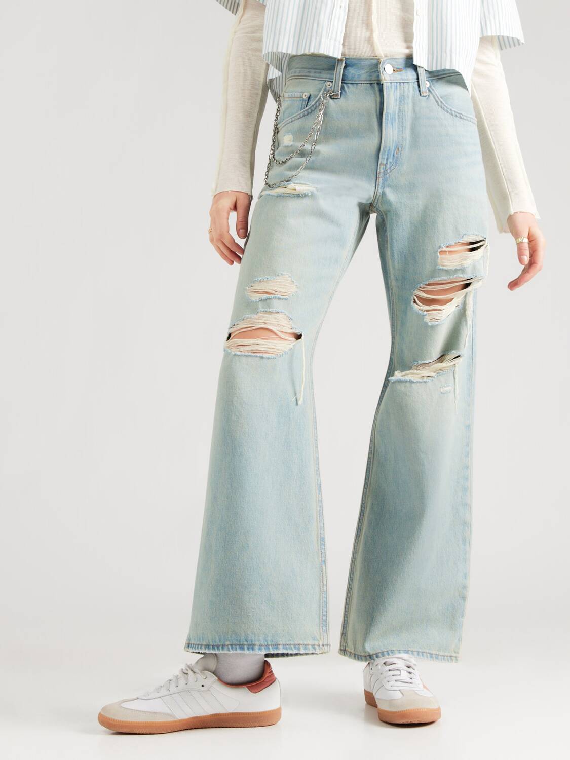 LEVI'S  Джинсы клеш 'Middy Loose Boot Jeans' в светло-голубом цвете — фото 3