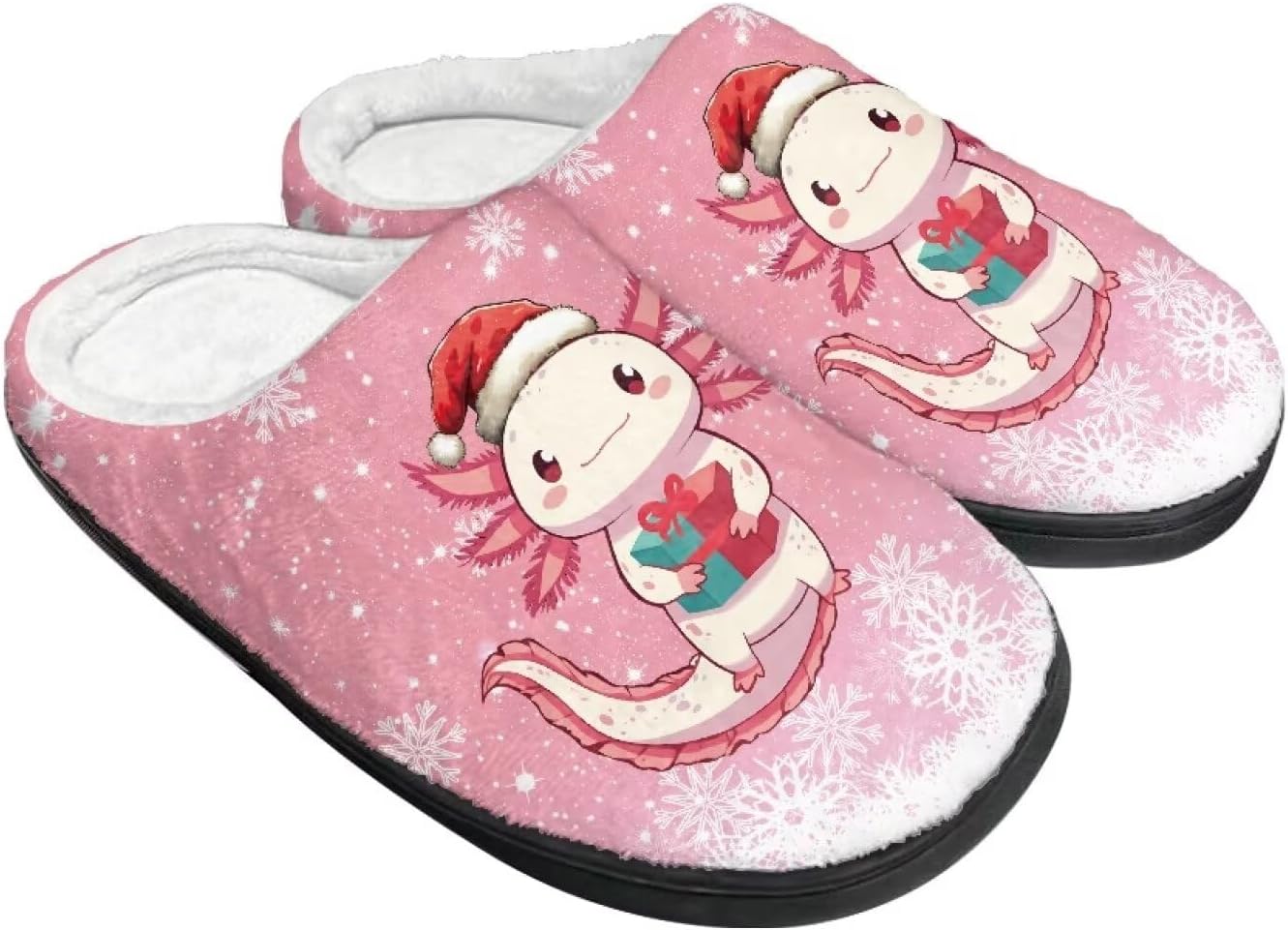 

Женские тапочки против скольжения, мужские домашние тапочки на Рождество, теплые и мягкие домашние тапочки для зимы и осени Baxinh, розовый