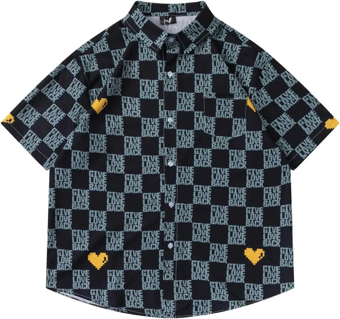 Гавайская рубашка с цветочным принтом, Aloha Shirt, 2306