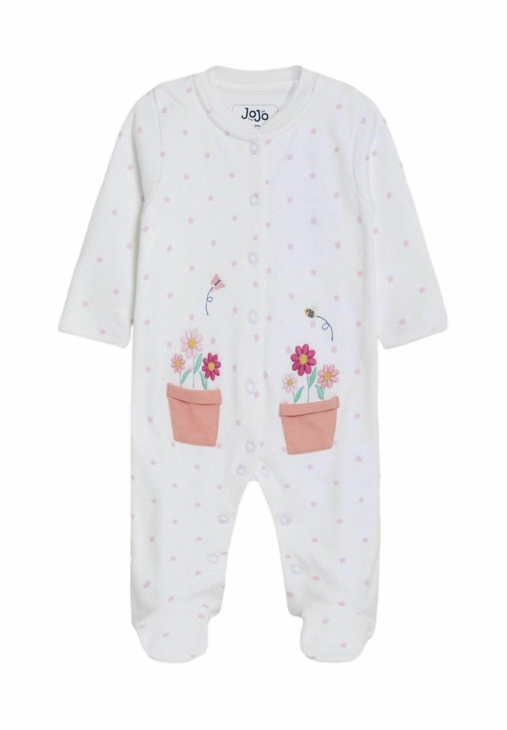 

Комбинезон REGULAR FIT FOOTED EMBROIDERED JoJo Maman Bébé, белый