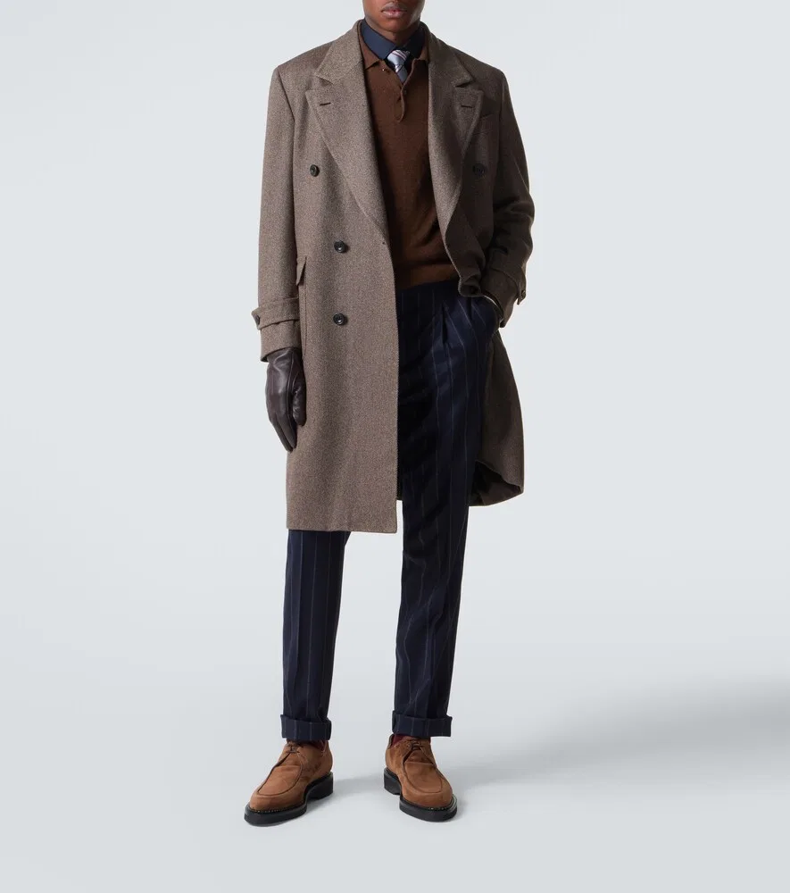 Замшевые оксфордские туфли Ted John Lobb, коричневый — фото 2