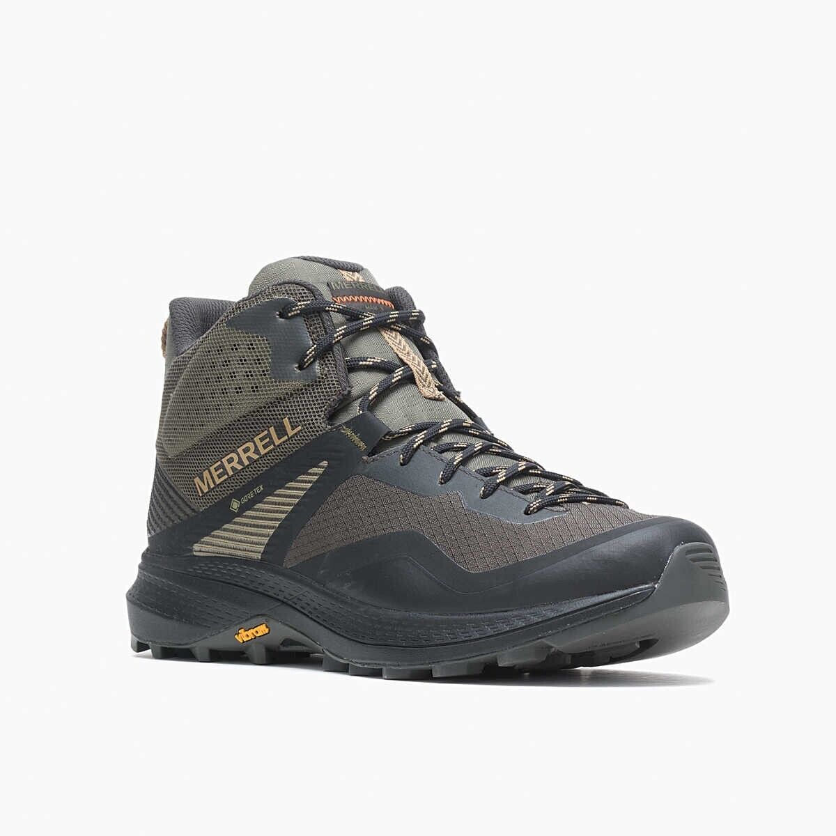 

Merrell MQM 3 Mid Gore-Tex J135577 мужские водонепроницаемые треккинговые ботинки оливковый черный