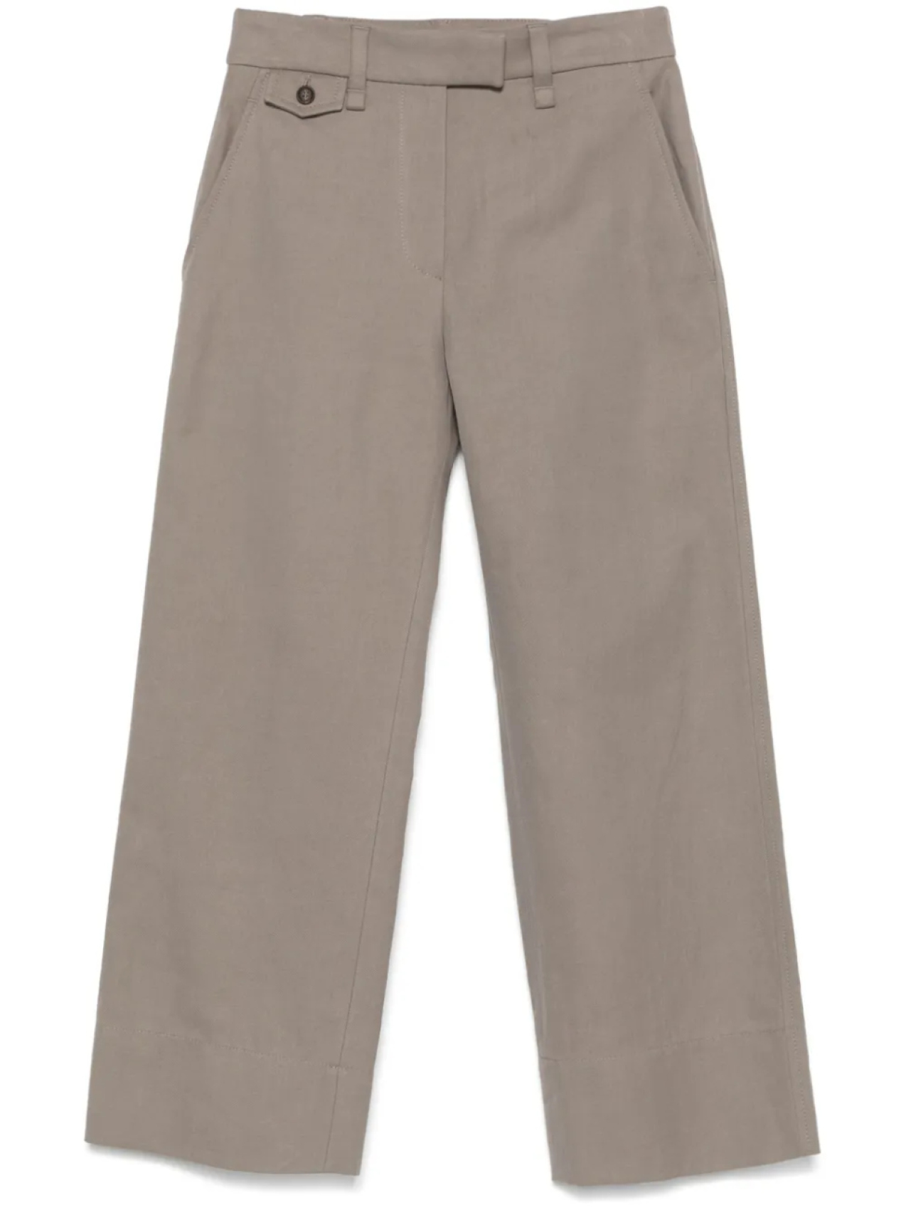 

Брюки из твила Brunello Cucinelli, коричневый