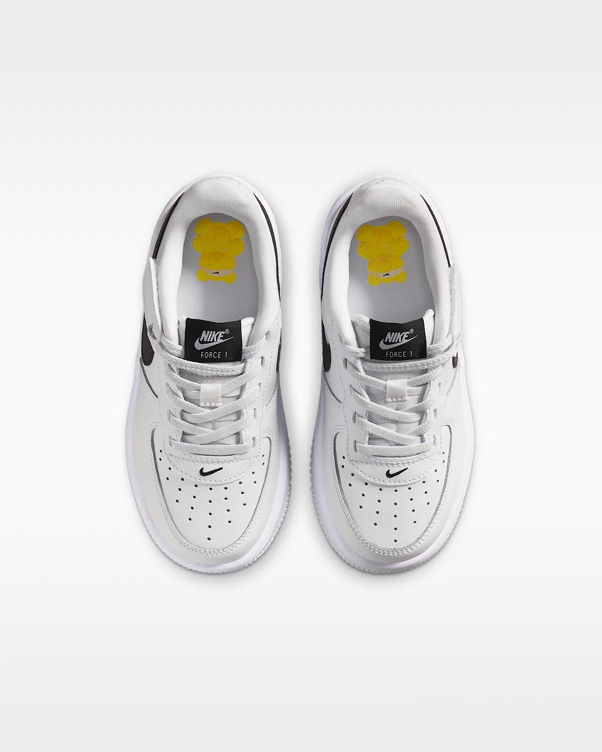 Кроссовки Nike Force 1 Low EasyOn для малышей, White/Black — фото 4
