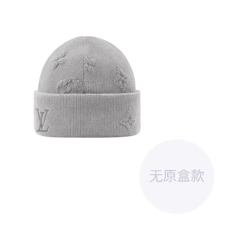 

LOUIS VUITTON Хлопковая шапка-бини мужская Gray