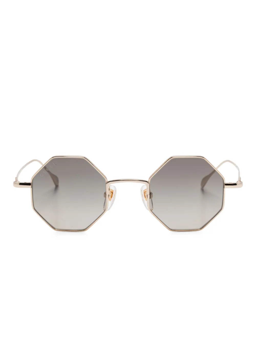 

Солнцезащитные очки в геометричной оправе Gucci Eyewear, золотой